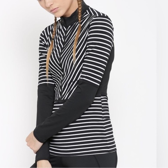 Stella McCartney Adidas M EUC/Mint condition Black and White workout top - Picture 1 of 15